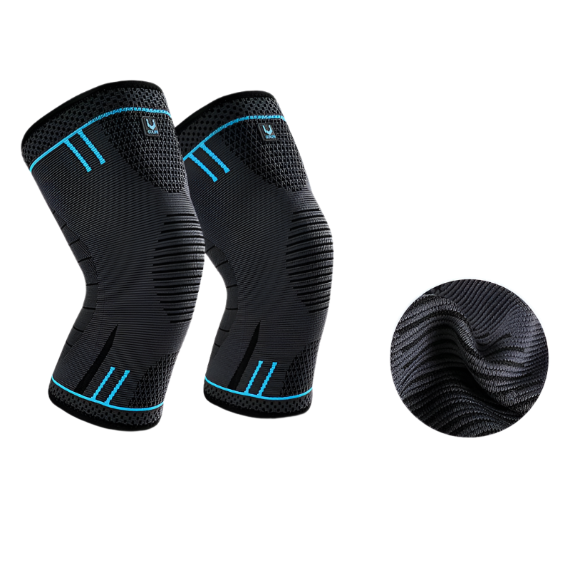 2pcs Compression Knee Support Sleeve Elastic & Breathable Knee Brace XL-0