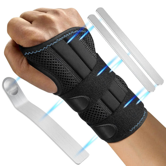 Adjustable Wrist Support Brace 1Pc Wristband L, Black-0